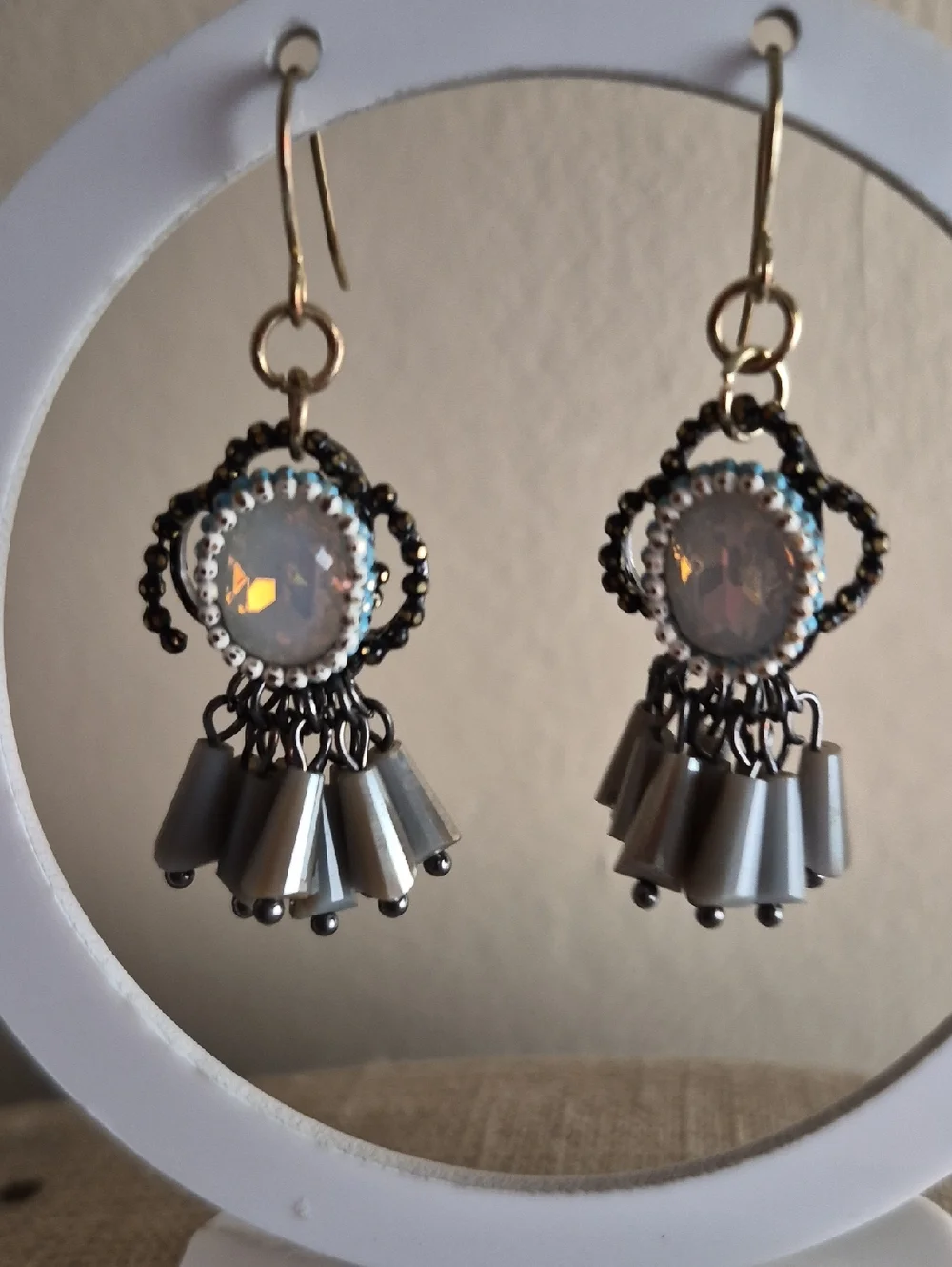 Hildie & Jo Vintage Inspired Beaded Drop Earrings